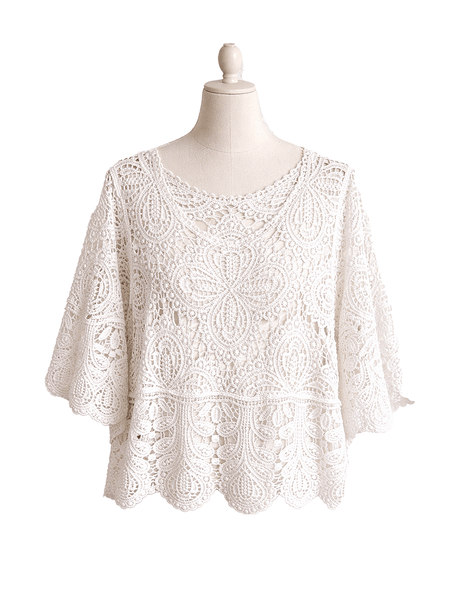 Yläosa MANDY Pitsipusero Valkoinen